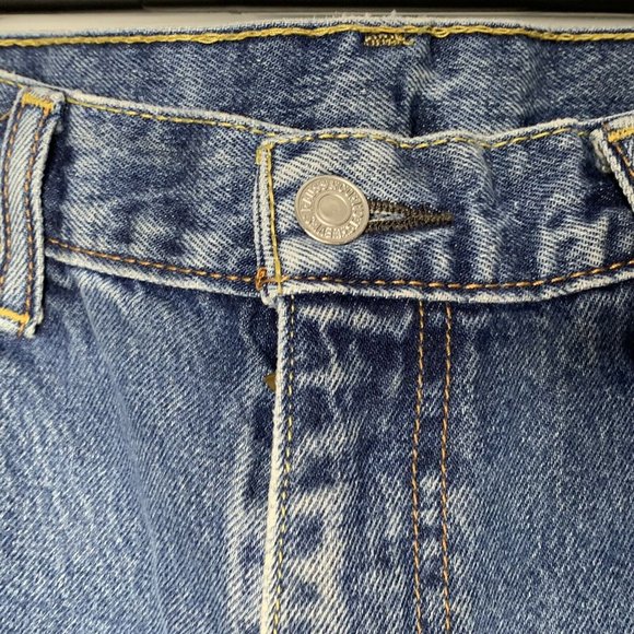 Vintage Levis 505 Jeans 1970s-80s Red Tab 38x32 Medium Wash Men's - Picture 4 of 12